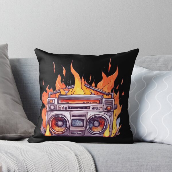 Artikelvorschau, Ghettoblaster-Radio in Flammen entworfen und verkauft von Artbellachi.