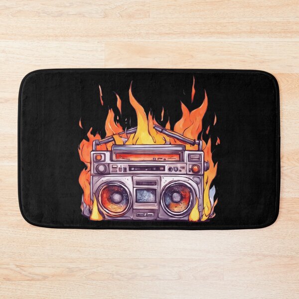 Item preview, Ghetto Blaster Radio in Flames designed and sold by Artbellachi.