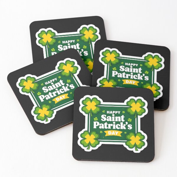 Artikelvorschau, Glücklicher St. Patrick's Day Kleeblatt-Cartoon Sticker entworfen und verkauft von FestivityFinds.