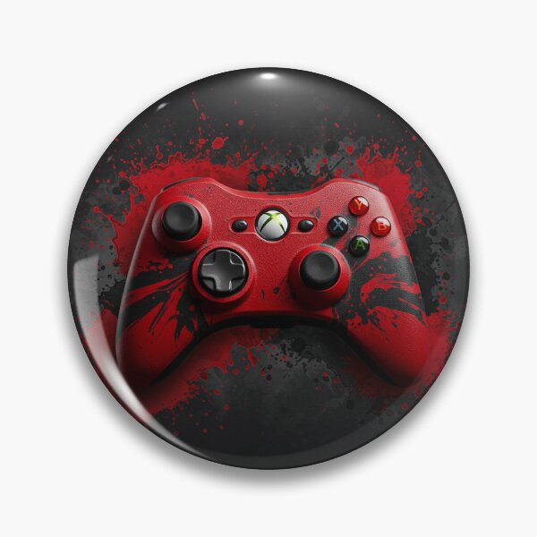 Item preview, red black artwork 360 controller 2025 designed and sold by Theriddler1.
