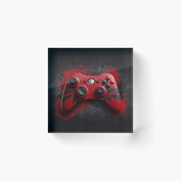 Item preview, red black artwork 360 controller 2025 designed and sold by Theriddler1.