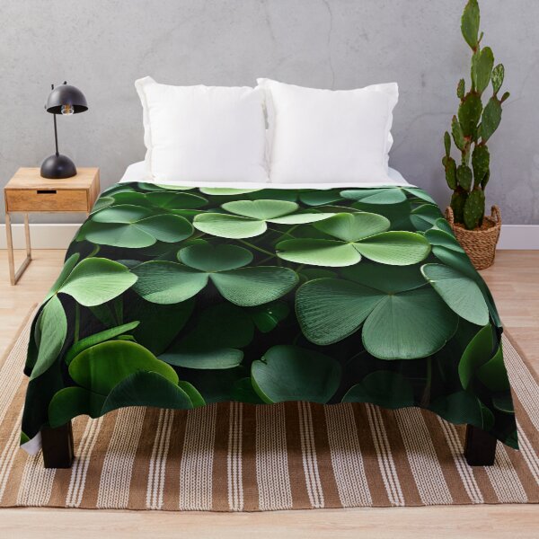 Item preview, Lucky Clover Field – Lush Green Shamrock Pattern for Good Fortune designed and sold by Nickyayee.