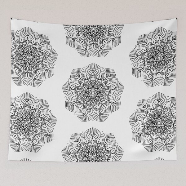 Item preview, Beautiful flower lines, peaceful mind designed and sold by lotus2lin.