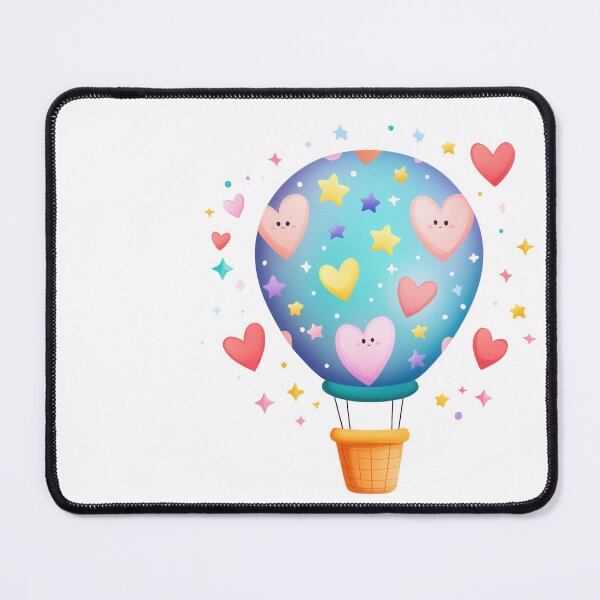 Item preview, Heart-Shaped Balloons in Snowy Landscapes: A Romantic Winter Collection Colorful Heart Balloons Floating Over Snow-Capped Mountains designed and sold by Catherine1430.