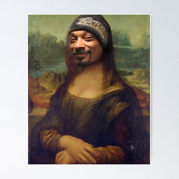 Item preview, monalisa snoop dogg smile designed and sold by PeteSchinner.
