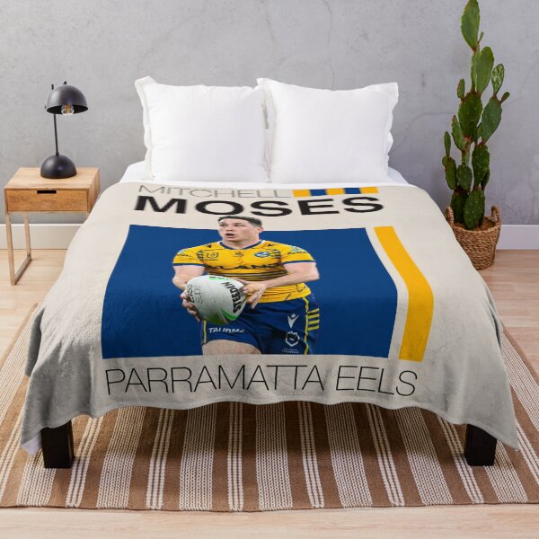 Item preview, Mitchell Moses Parramarra Eels NRL Poster designed and sold by Vibes To VIsual.