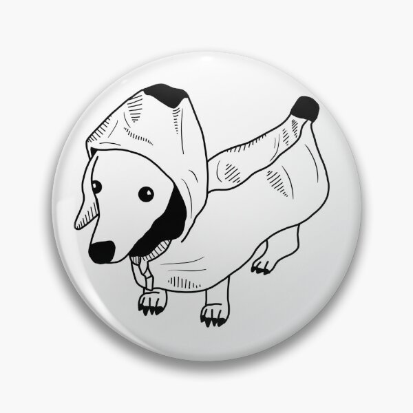 Item preview, weinerdog designed and sold by Kama black&white.