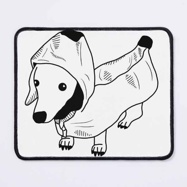 Item preview, weinerdog designed and sold by Kama black&white.