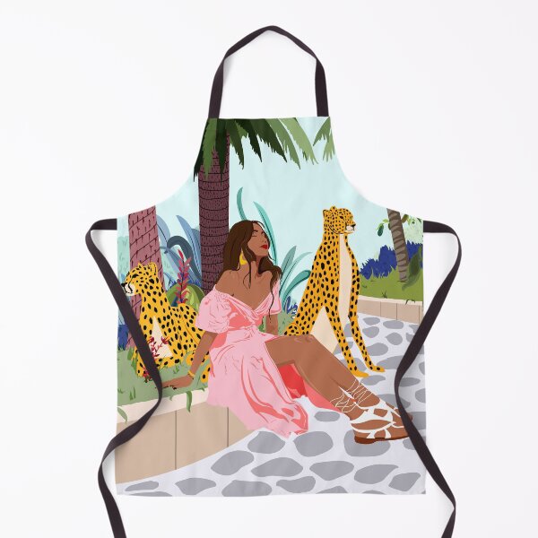 Item preview, Spirit Animal, Cheetah, Leopard, Tiger Wildlife, Tropical Jungle Wild Cat Animals, Bohemian Woman Travel Garden Nature designed and sold by 83oranges.com.