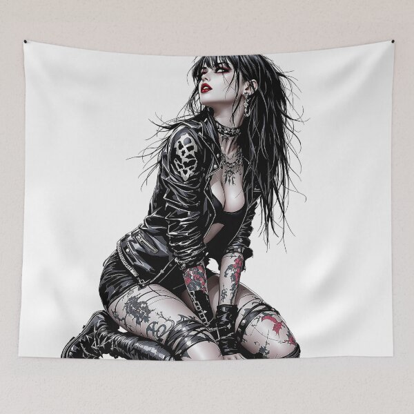 Item preview, punk girl designed and sold by rajdigitalarts.