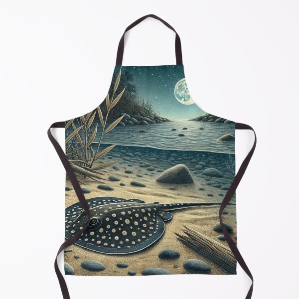 Item preview, Freshwater Stingray at River Bottom – Moonlit Underwater designed and sold by NocturnalNook.