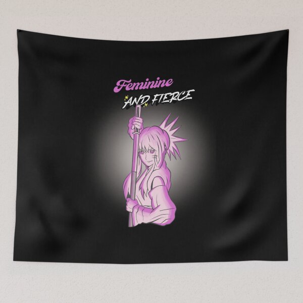 Item preview, Feminine And Fierce Female Empowerment Anime designed and sold by HeavenlyHuesStudio.