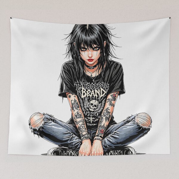 Item preview, punk girl designed and sold by rajdigitalarts.