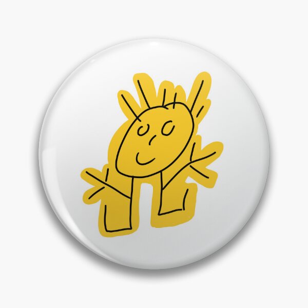 Item preview, sticky man designed and sold by Kama black&white.