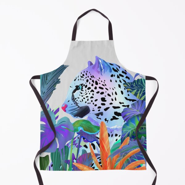 Item preview, Holographic Leopard, Tropical Jungle Eclectic Nature, Colorful Botanical Wildlife, Boho Contemporary Animals, Tiger Cheetah Cat Maximalism designed and sold by 83oranges.com.