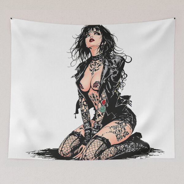 Item preview, punk girl designed and sold by rajdigitalarts.