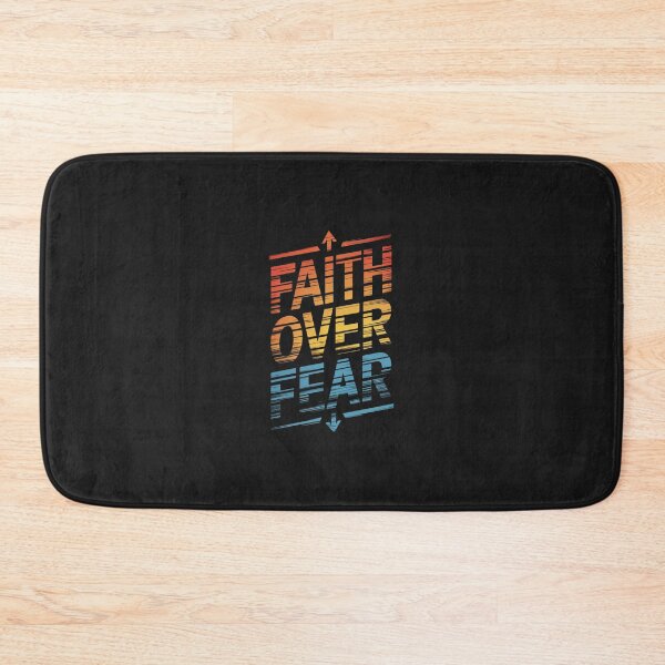 Item preview, FAITH OVER FEAR Sunrise Gradient T-Shirt Design designed and sold by Wonder Pixel Studio.