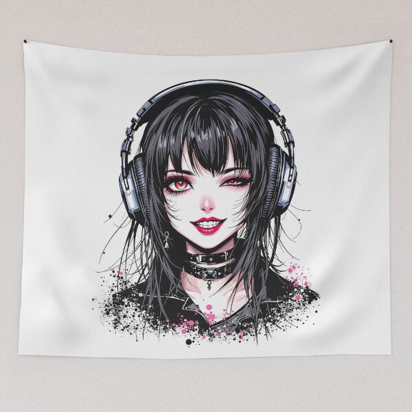 Item preview, punk girl designed and sold by rajdigitalarts.