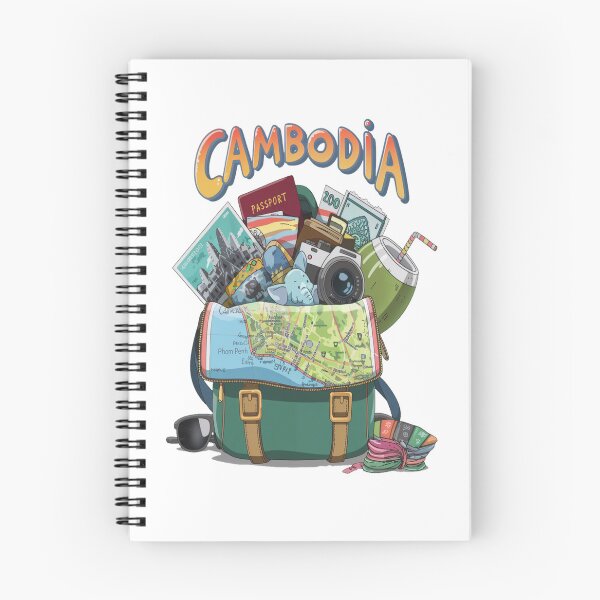 Item preview, Cambodia Angkor wat Asia travel - Cambodia Adventure Backpacking  designed and sold by stickercuffs.