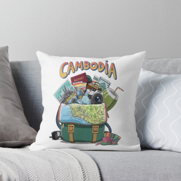 Item preview, Cambodia Angkor wat Asia travel - Cambodia Adventure Backpacking  designed and sold by stickercuffs.