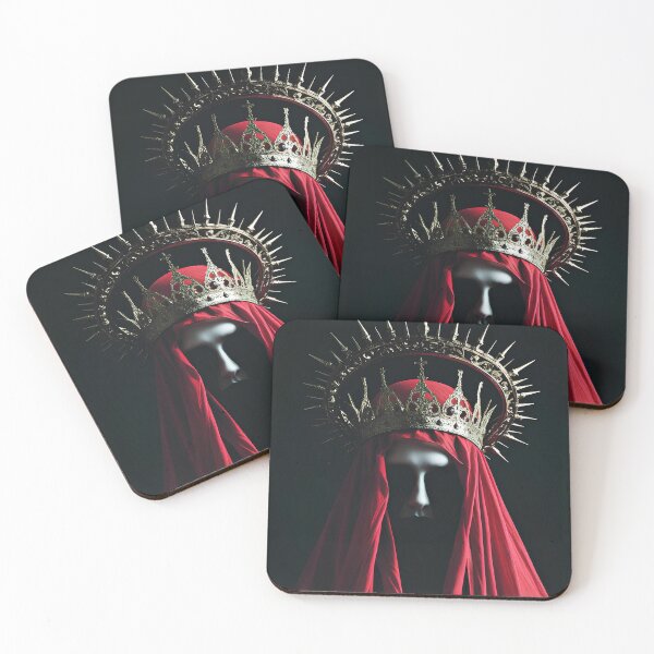 Item preview, Dark Gothic Queen – Mysterious Veiled Royalty with a Golden Crown designed and sold by Nickyayee.