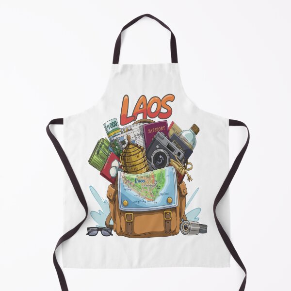 Item preview, Laos Lao Asia travel - Laos Adventure Backpacking  designed and sold by stickercuffs.
