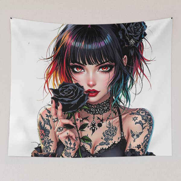 Item preview, punk girl designed and sold by rajdigitalarts.