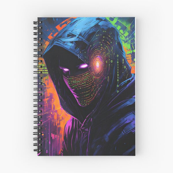 Artikelvorschau, Cyberpunk-Hacker – Digitales Phantom in einer Neon-Dystopie entworfen und verkauft von Nickyayee.
