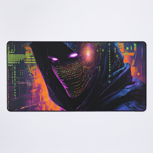 Item preview, Cyberpunk Hacker – Digital Phantom in a Neon Dystopia designed and sold by Nickyayee.