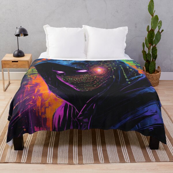 Item preview, Cyberpunk Hacker – Digital Phantom in a Neon Dystopia designed and sold by Nickyayee.