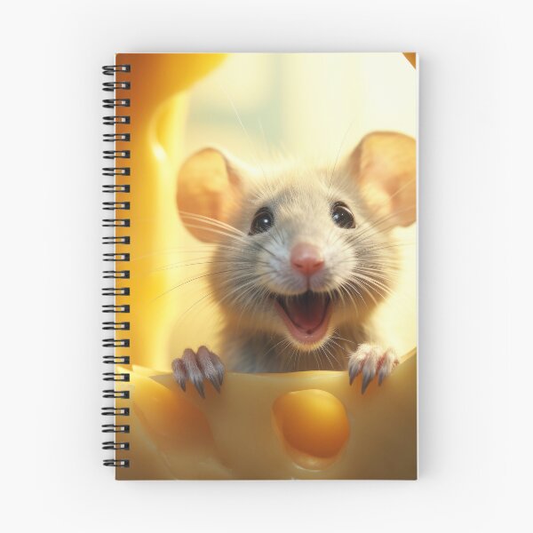 Item preview, funny little mouse eats cheese designed and sold by Mauswohn.