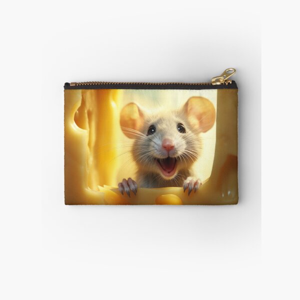 Item preview, funny little mouse eats cheese designed and sold by Mauswohn.