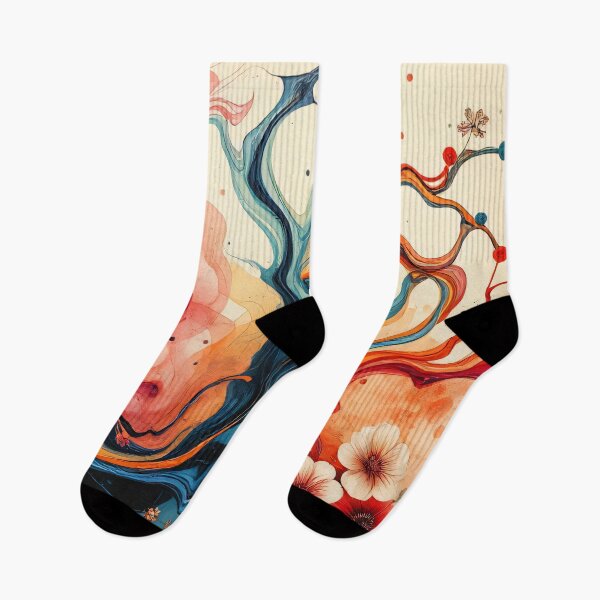 Item preview, Floral Fluidity - Vibrant Abstract Botanical designed and sold by FoisonDesigns.