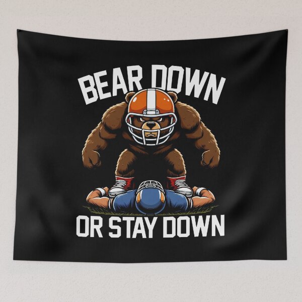 Artikelvorschau, BEAR DOWN ODER STAY DOWN - FOOTBALL BEARS GESCHENK entworfen und verkauft von KEF Custom.