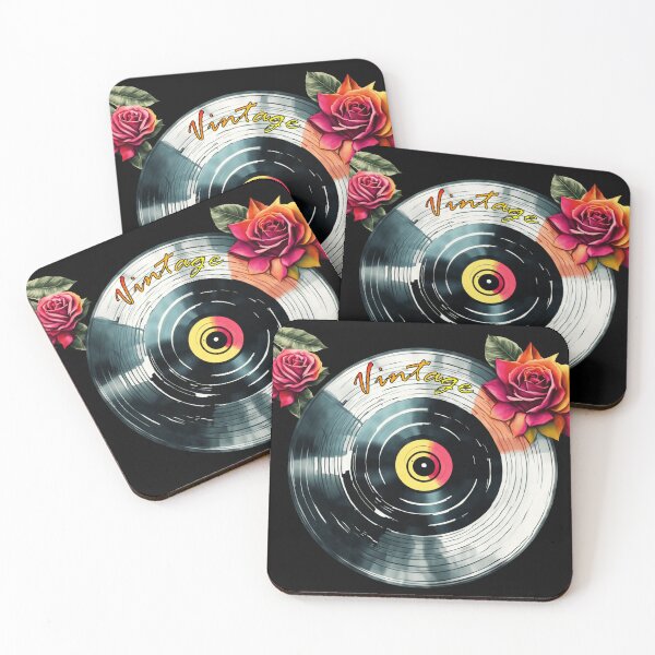 Artikelvorschau, Vintage Vinyl & Roses Zeitlose Melodie entworfen und verkauft von Artbellachi.