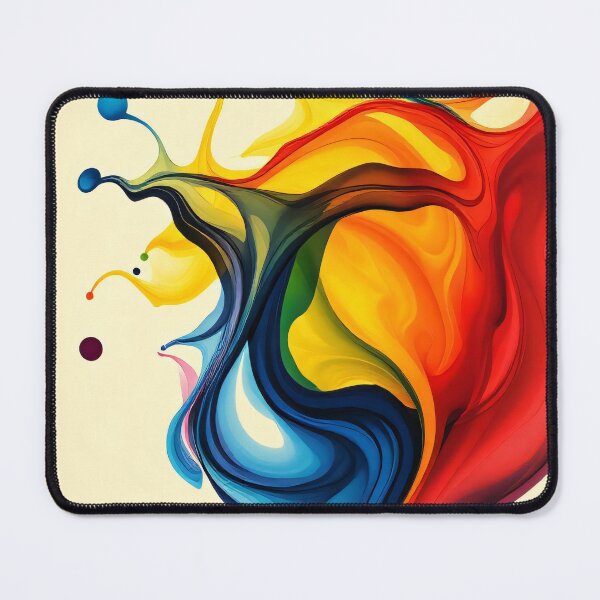 Item preview, Color Burst Abstraction - Vibrant Fluid Energy Art designed and sold by FoisonDesigns.