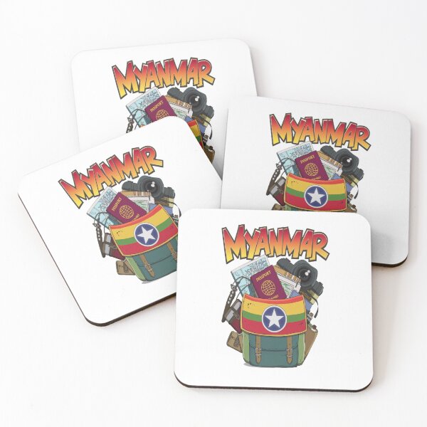 Item preview, Myanmar Burma Asia travel - Myanmar Travel Backpacking Adventure designed and sold by stickercuffs.