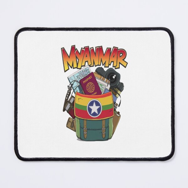 Item preview, Myanmar Burma Asia travel - Myanmar Travel Backpacking Adventure designed and sold by stickercuffs.