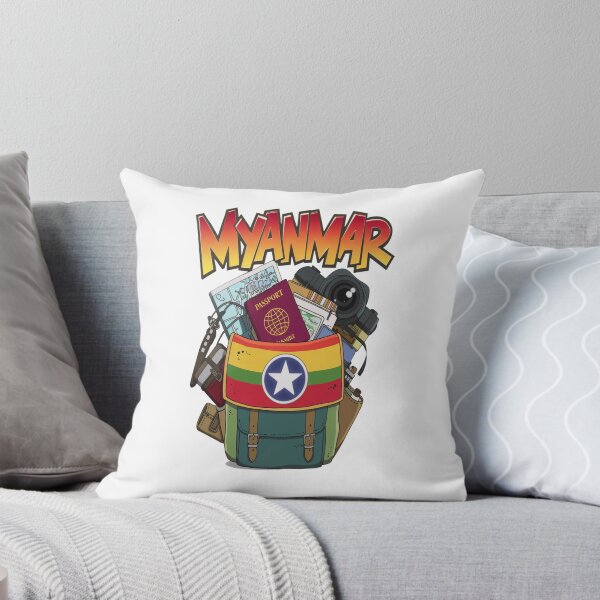 Item preview, Myanmar Burma Asia travel - Myanmar Travel Backpacking Adventure designed and sold by stickercuffs.
