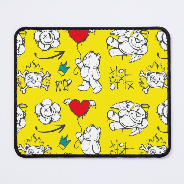 Item preview, cool graffiti pattern, cute teddy bear designed and sold by Mauswohn.