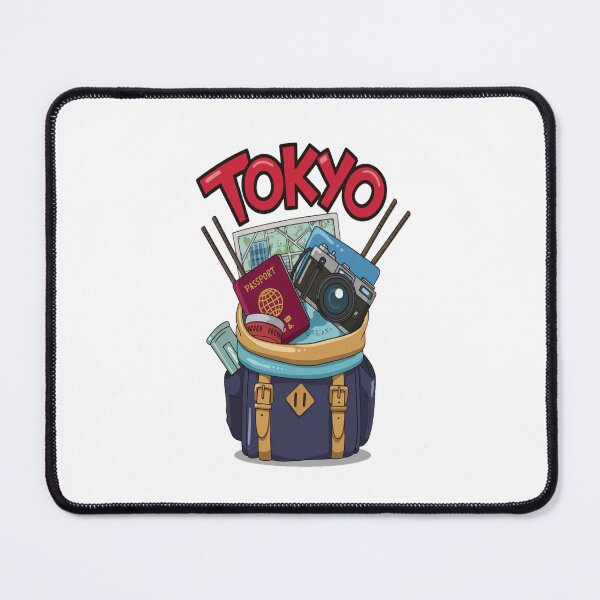 Item preview, Japan Tokyo Japanese Asia travel - Tokyo-Inspired Travel Backpacking designed and sold by stickercuffs.