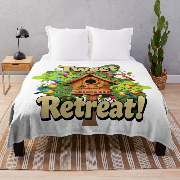 Item preview, Tweet Retreat A Cozy Green Haven With Bluebirds designed and sold by SplashTastic.