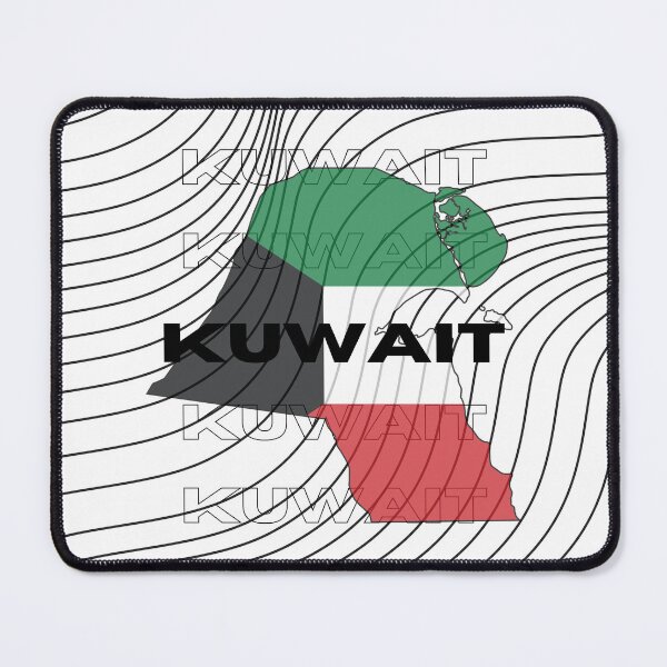 Item preview, Flag Map of Kuwait designed and sold by nyblydd.