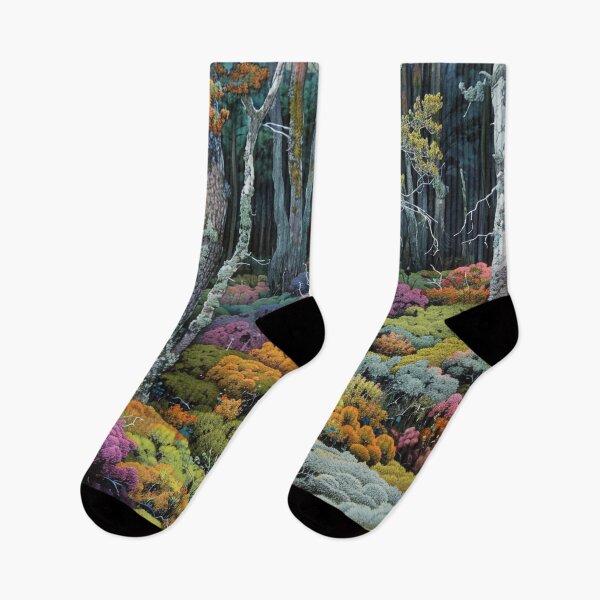 Item preview, colorful moss in the forest designed and sold by Mauswohn.