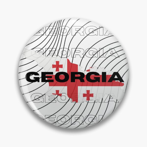 Item preview, Flag Map of Georgia designed and sold by nyblydd.
