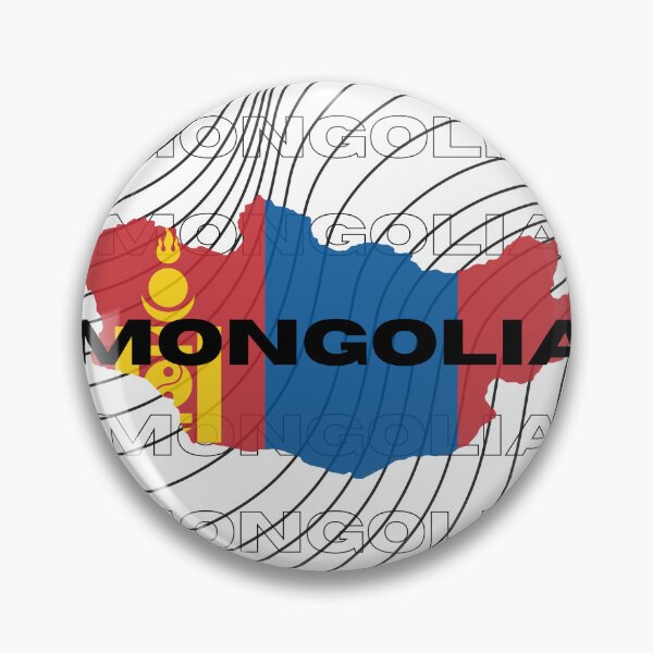 Item preview, Flag Map of Mongolia designed and sold by nyblydd.