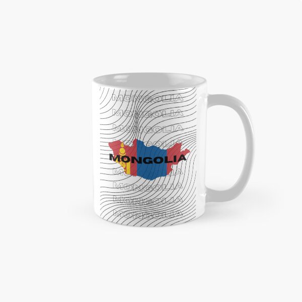 Item preview, Flag Map of Mongolia designed and sold by nyblydd.