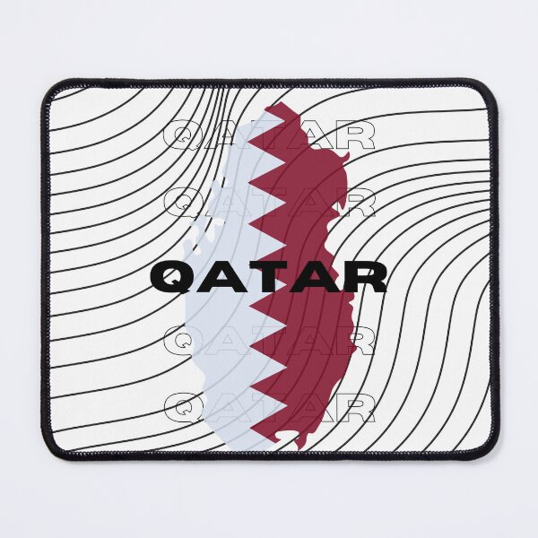 Item preview, Flag Map of Qatar designed and sold by nyblydd.
