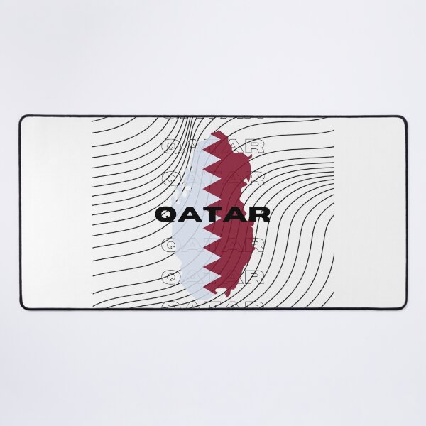 Item preview, Flag Map of Qatar designed and sold by nyblydd.