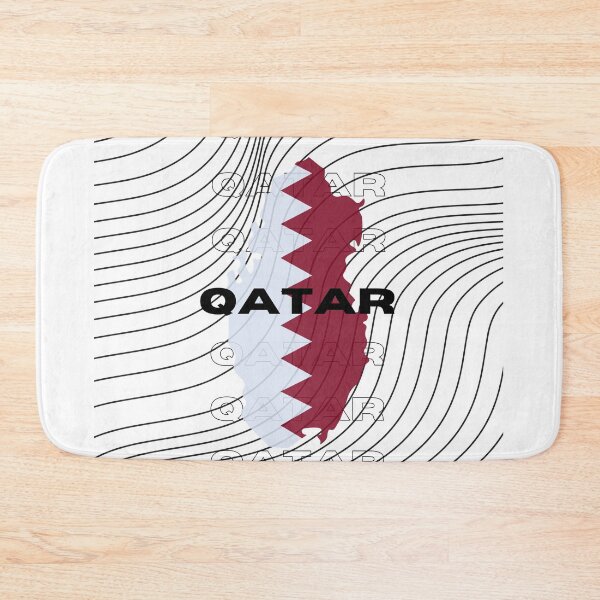 Item preview, Flag Map of Qatar designed and sold by nyblydd.